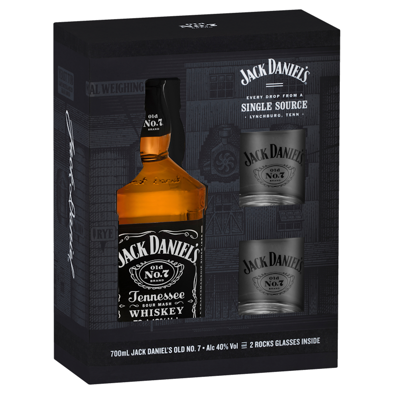 Jack Daniels Gift Pack 2 Glasses