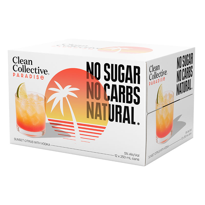 Clean Collective Sunset Citrus with Vodka 12x250ml Cans