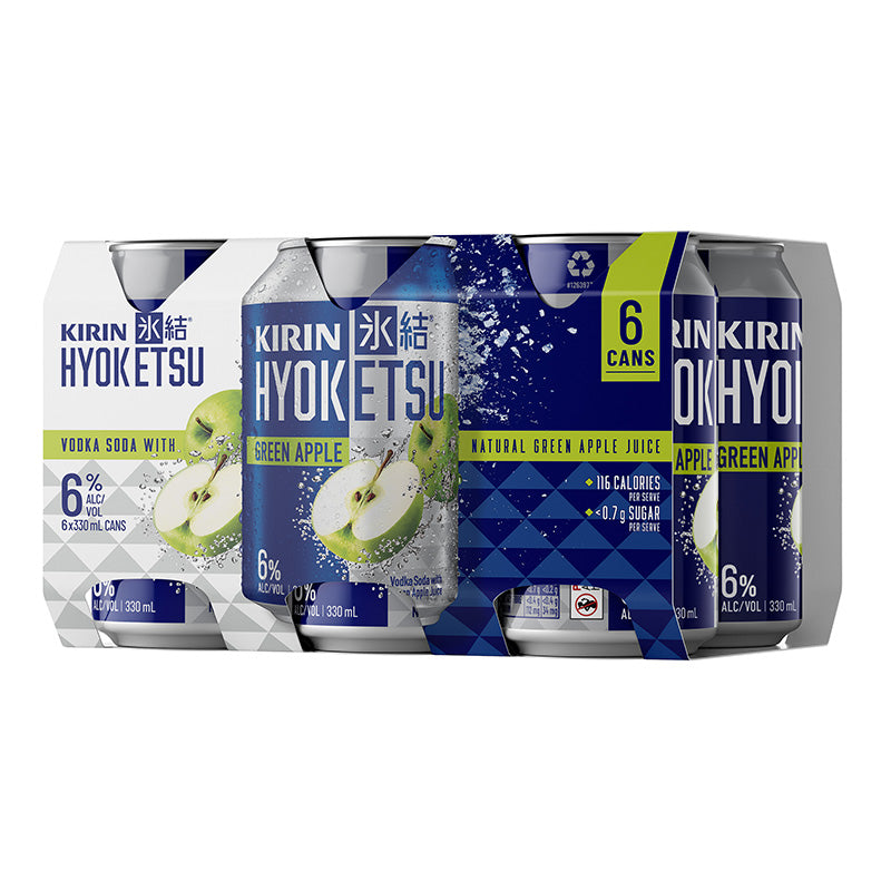 Kirin Hyoketsu Green Apple 6pk 6% Cans