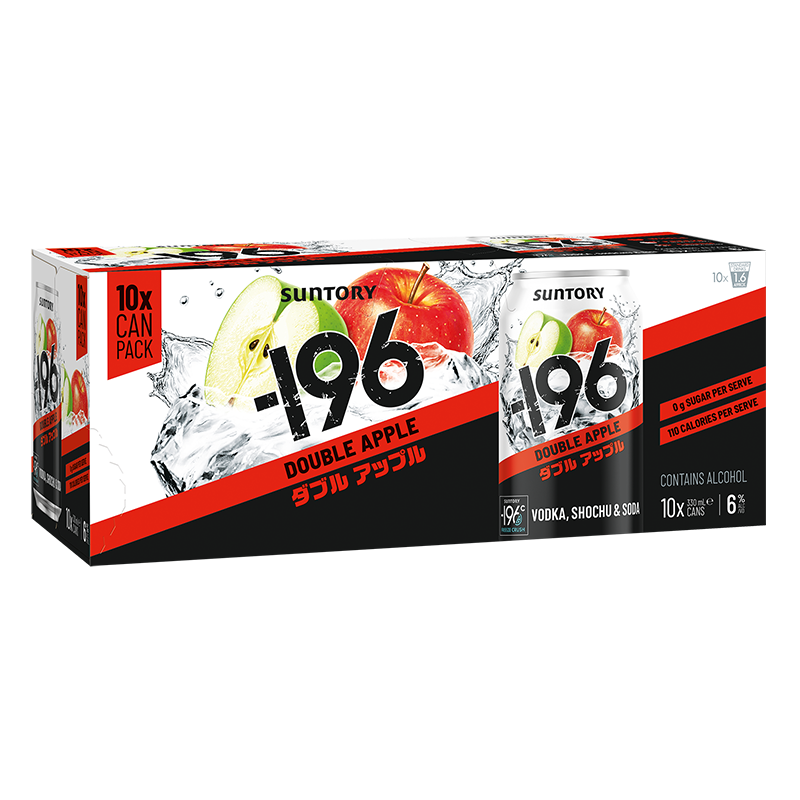 Suntory -196 Double Apple 6% 10 can pack
