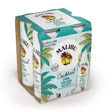 Malibu Pina colada 4pk Cans
