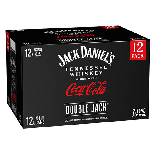 Jack Daniel’s Double Jack & Coca Cola 12x250ml cans 7%