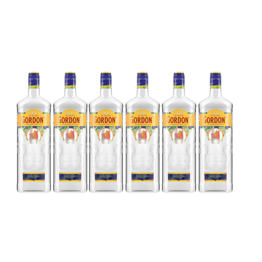 6x Gordons Gin 1 Litre
