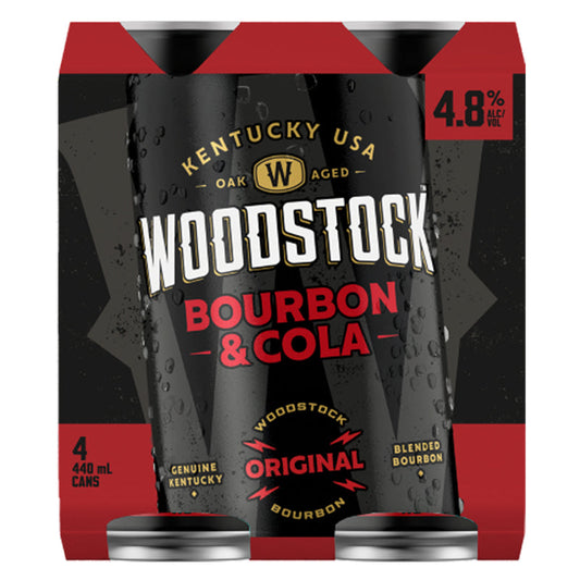Woodstock 4.8% 440ml 4pk cans