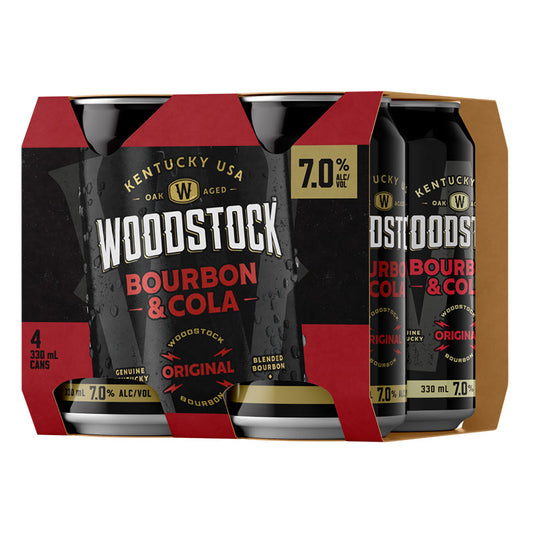 Woodstock 7% 330ml 4pk cans