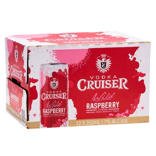 Cruiser Raspberry 7% 250ml 12pk Cans – Thirsty Liquor Chapel Park
