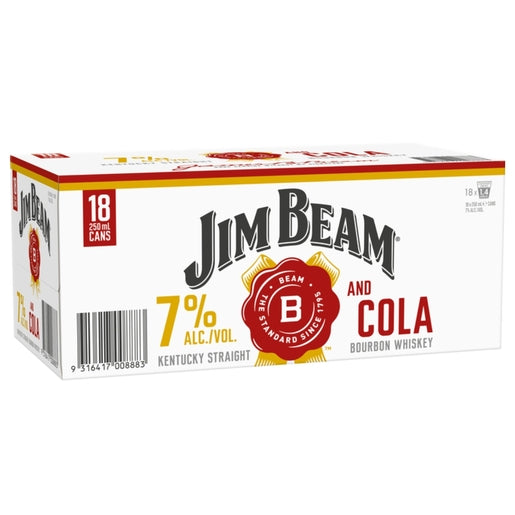 Jim Beam Gold 7% 18pk 250 ML Cans